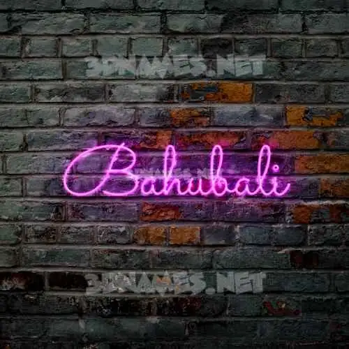 bahubali in Pink Neon style - 3D name wallpaper bahubali in Pink Neon style - 3D name wallpaper