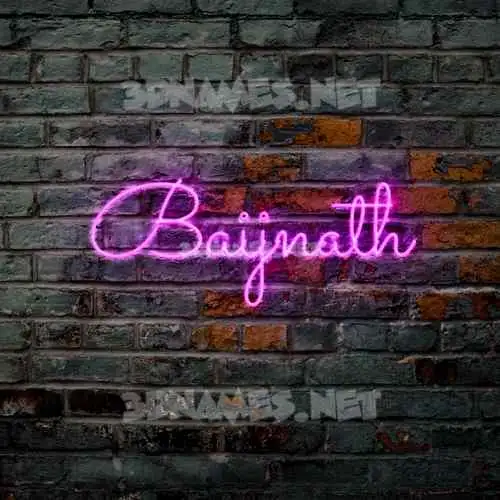 baijnath in Pink Neon style - 3D name wallpaper baijnath in Pink Neon style - 3D name wallpaper
