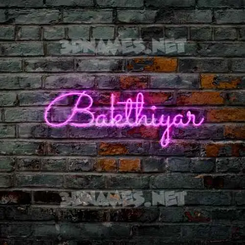 bakthiyar in Pink Neon style - 3D name wallpaper bakthiyar in Pink Neon style - 3D name wallpaper