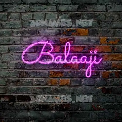 balaaji in Pink Neon style - 3D name wallpaper balaaji in Pink Neon style - 3D name wallpaper