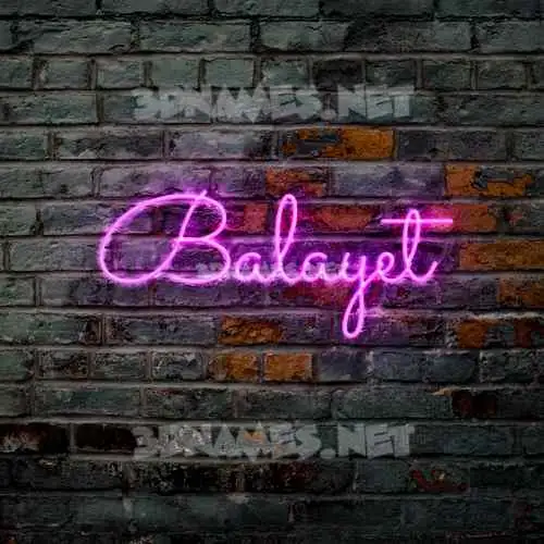 balayet in Pink Neon style - 3D name wallpaper balayet in Pink Neon style - 3D name wallpaper