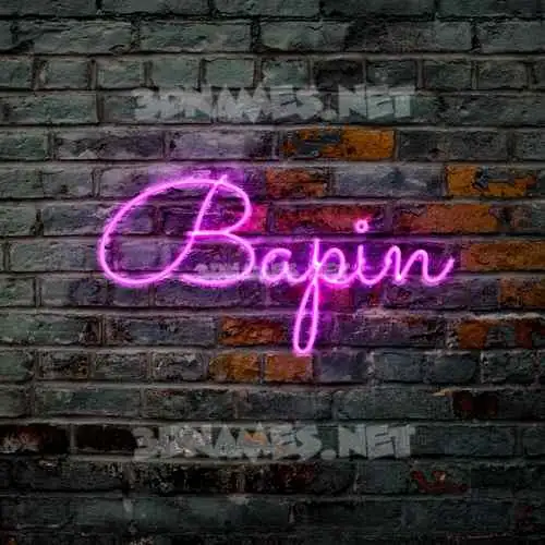 bapin in Pink Neon style - 3D name wallpaper bapin in Pink Neon style - 3D name wallpaper