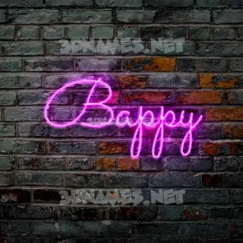 bappy in Pink Neon style - 3D name wallpaper bappy in Pink Neon style - 3D name wallpaper