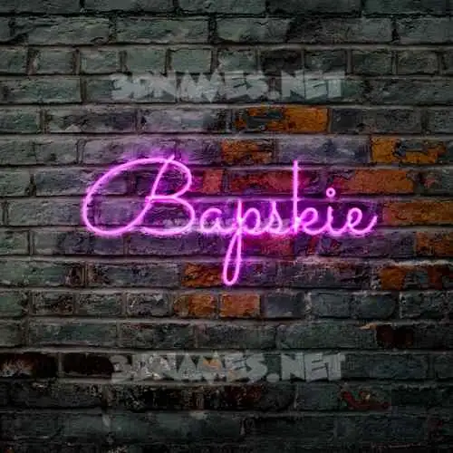 bapskie in Pink Neon style - 3D name wallpaper bapskie in Pink Neon style - 3D name wallpaper