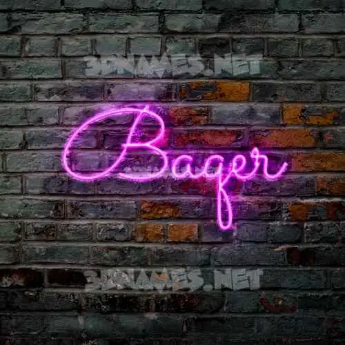 baqer in Pink Neon style - 3D name wallpaper baqer in Pink Neon style - 3D name wallpaper
