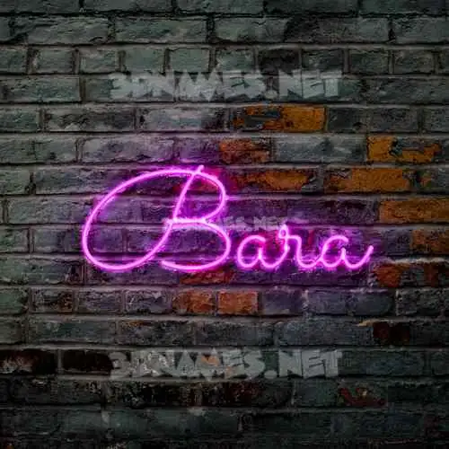 bara in Pink Neon style - 3D name wallpaper bara in Pink Neon style - 3D name wallpaper