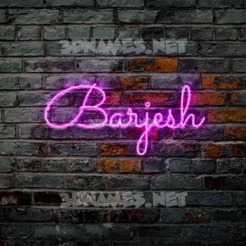barjesh in Pink Neon style - 3D name wallpaper barjesh in Pink Neon style - 3D name wallpaper