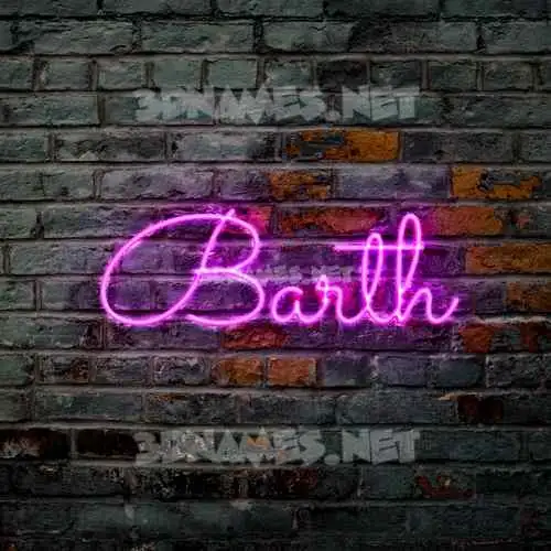 barth in Pink Neon style - 3D name wallpaper barth in Pink Neon style - 3D name wallpaper