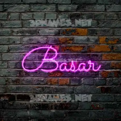 basar in Pink Neon style - 3D name wallpaper basar in Pink Neon style - 3D name wallpaper