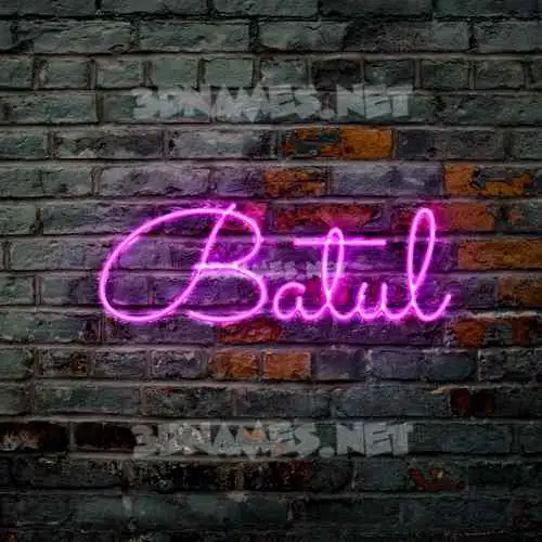 batul in Pink Neon style - 3D name wallpaper batul in Pink Neon style - 3D name wallpaper