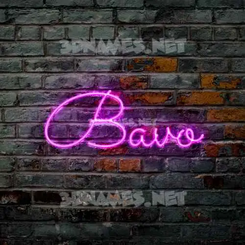 bavo in Pink Neon style - 3D name wallpaper bavo in Pink Neon style - 3D name wallpaper