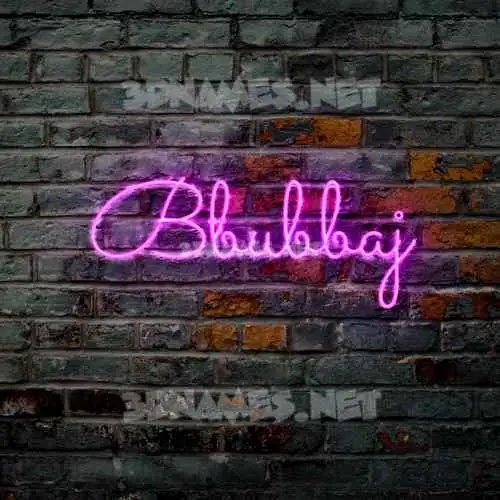 bbubbaj in Pink Neon style - 3D name wallpaper bbubbaj in Pink Neon style - 3D name wallpaper