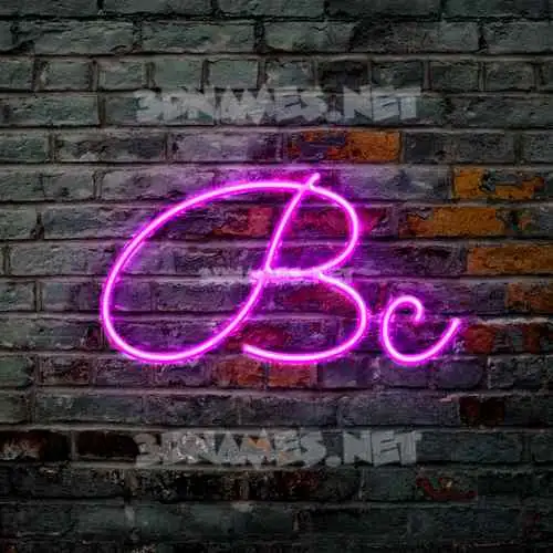 bc in Pink Neon style - 3D name wallpaper bc in Pink Neon style - 3D name wallpaper