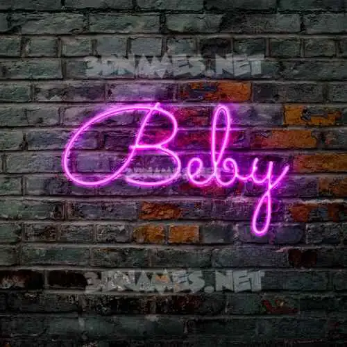 beby in Pink Neon style - 3D name wallpaper beby in Pink Neon style - 3D name wallpaper