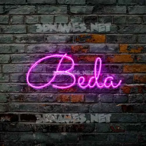 beda in Pink Neon style - 3D name wallpaper beda in Pink Neon style - 3D name wallpaper