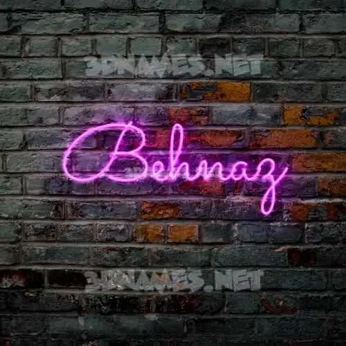 behnaz in Pink Neon style - 3D name wallpaper behnaz in Pink Neon style - 3D name wallpaper