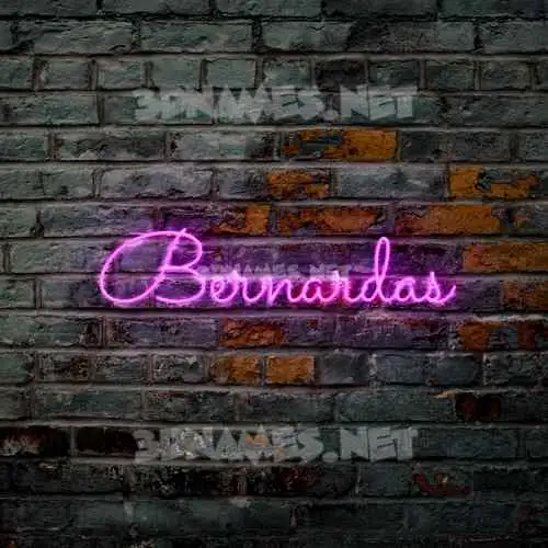 bernardas in Pink Neon style - 3D name wallpaper bernardas in Pink Neon style - 3D name wallpaper