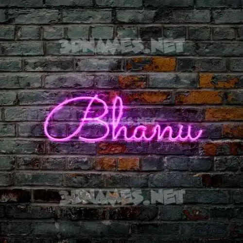 bhanu in Pink Neon style - 3D name wallpaper bhanu in Pink Neon style - 3D name wallpaper