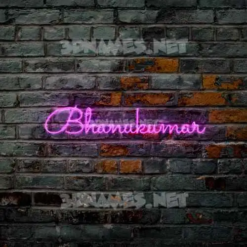 bhanukumar in Pink Neon style - 3D name wallpaper bhanukumar in Pink Neon style - 3D name wallpaper