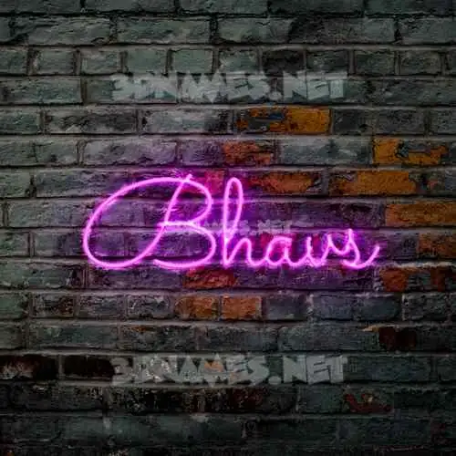 bhavs in Pink Neon style - 3D name wallpaper bhavs in Pink Neon style - 3D name wallpaper