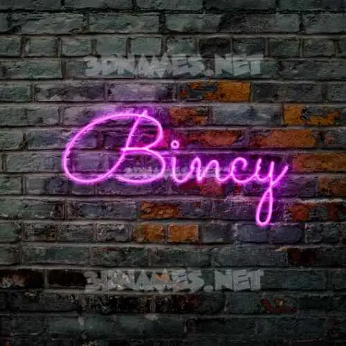 bincy in Pink Neon style - 3D name wallpaper bincy in Pink Neon style - 3D name wallpaper