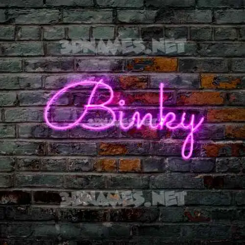 binky in Pink Neon style - 3D name wallpaper binky in Pink Neon style - 3D name wallpaper
