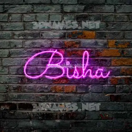 bisha in Pink Neon style - 3D name wallpaper bisha in Pink Neon style - 3D name wallpaper