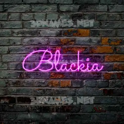 blackia in Pink Neon style - 3D name wallpaper blackia in Pink Neon style - 3D name wallpaper