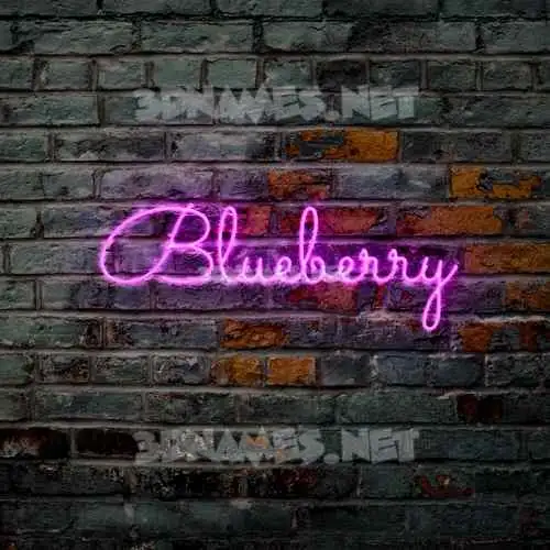 blueberry in Pink Neon style - 3D name wallpaper blueberry in Pink Neon style - 3D name wallpaper