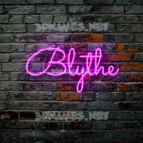 blythe in Pink Neon style - 3D name wallpaper blythe in Pink Neon style - 3D name wallpaper