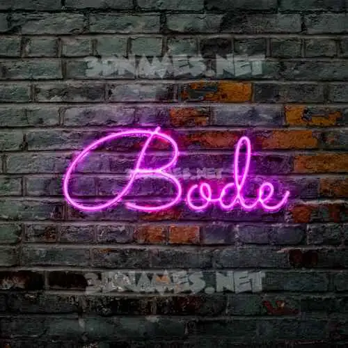 bode in Pink Neon style - 3D name wallpaper bode in Pink Neon style - 3D name wallpaper