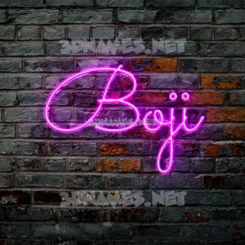 boji in Pink Neon style - 3D name wallpaper boji in Pink Neon style - 3D name wallpaper
