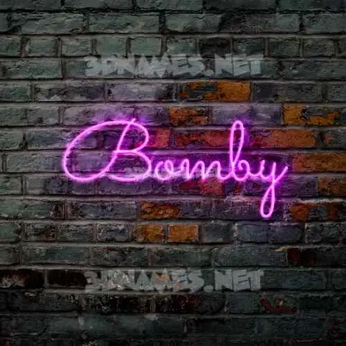 bomby in Pink Neon style - 3D name wallpaper bomby in Pink Neon style - 3D name wallpaper