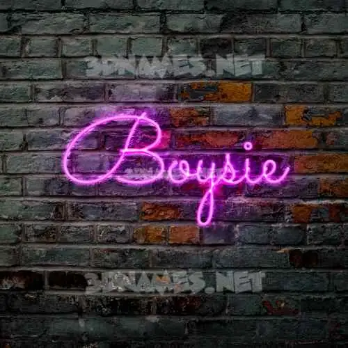 boysie in Pink Neon style - 3D name wallpaper boysie in Pink Neon style - 3D name wallpaper