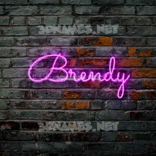 brendy in Pink Neon style - 3D name wallpaper brendy in Pink Neon style - 3D name wallpaper