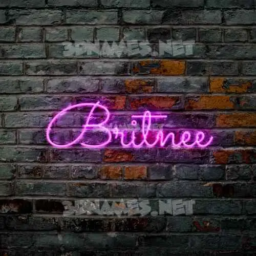 britnee in Pink Neon style - 3D name wallpaper britnee in Pink Neon style - 3D name wallpaper