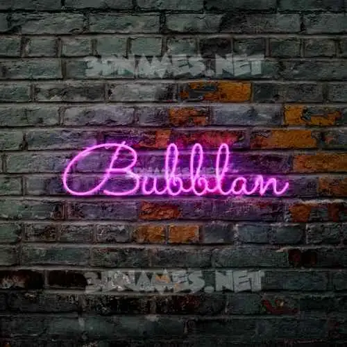 bubblan in Pink Neon style - 3D name wallpaper bubblan in Pink Neon style - 3D name wallpaper