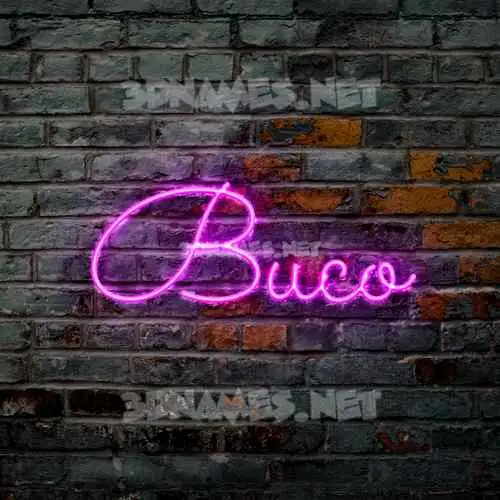 buco in Pink Neon style - 3D name wallpaper buco in Pink Neon style - 3D name wallpaper
