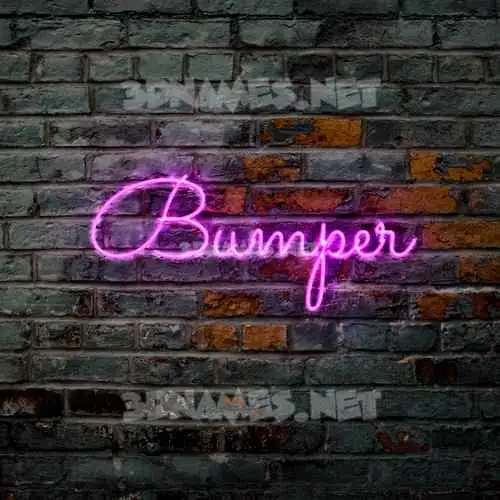 bumper in Pink Neon style - 3D name wallpaper bumper in Pink Neon style - 3D name wallpaper