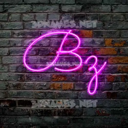 bz in Pink Neon style - 3D name wallpaper bz in Pink Neon style - 3D name wallpaper