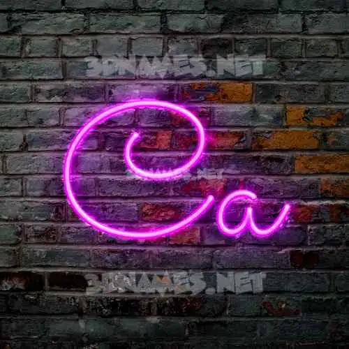 ca in Pink Neon style - 3D name wallpaper ca in Pink Neon style - 3D name wallpaper