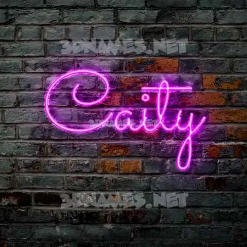 caity in Pink Neon style - 3D name wallpaper caity in Pink Neon style - 3D name wallpaper