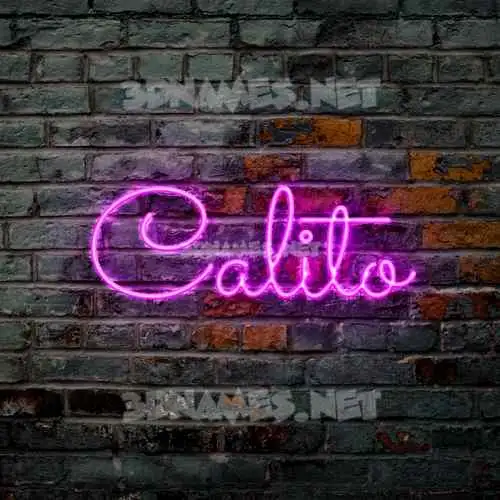 calito in Pink Neon style - 3D name wallpaper calito in Pink Neon style - 3D name wallpaper