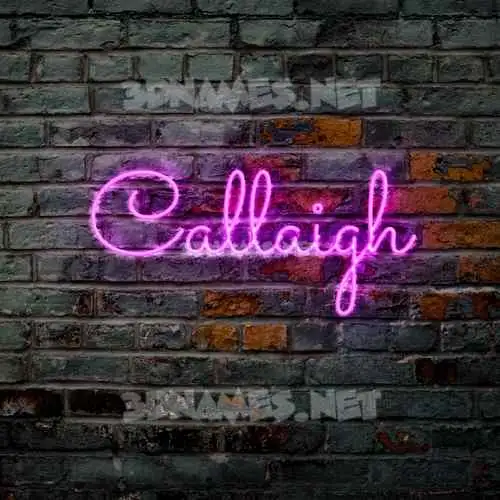 callaigh in Pink Neon style - 3D name wallpaper callaigh in Pink Neon style - 3D name wallpaper