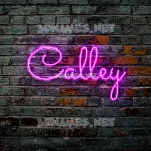 calley in Pink Neon style - 3D name wallpaper calley in Pink Neon style - 3D name wallpaper