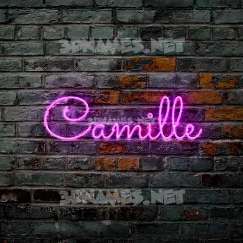 camille in Pink Neon style - 3D name wallpaper camille in Pink Neon style - 3D name wallpaper