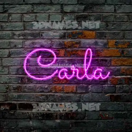carla in Pink Neon style - 3D name wallpaper carla in Pink Neon style - 3D name wallpaper