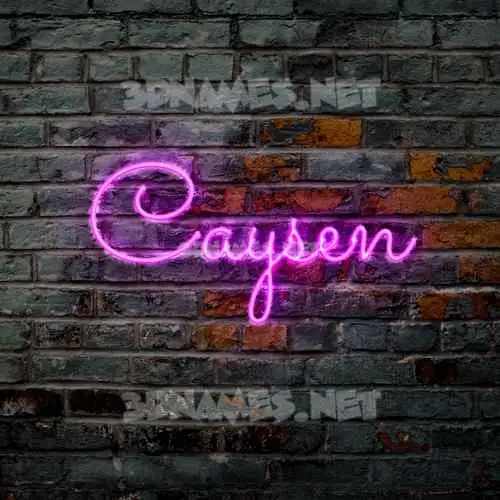 caysen in Pink Neon style - 3D name wallpaper caysen in Pink Neon style - 3D name wallpaper