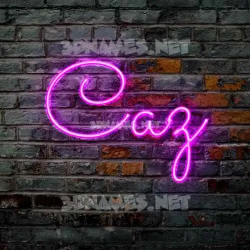 caz in Pink Neon style - 3D name wallpaper caz in Pink Neon style - 3D name wallpaper