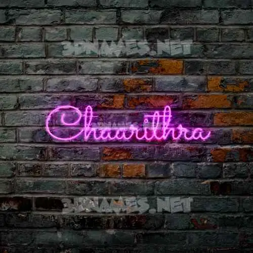 chaarithra in Pink Neon style - 3D name wallpaper chaarithra in Pink Neon style - 3D name wallpaper